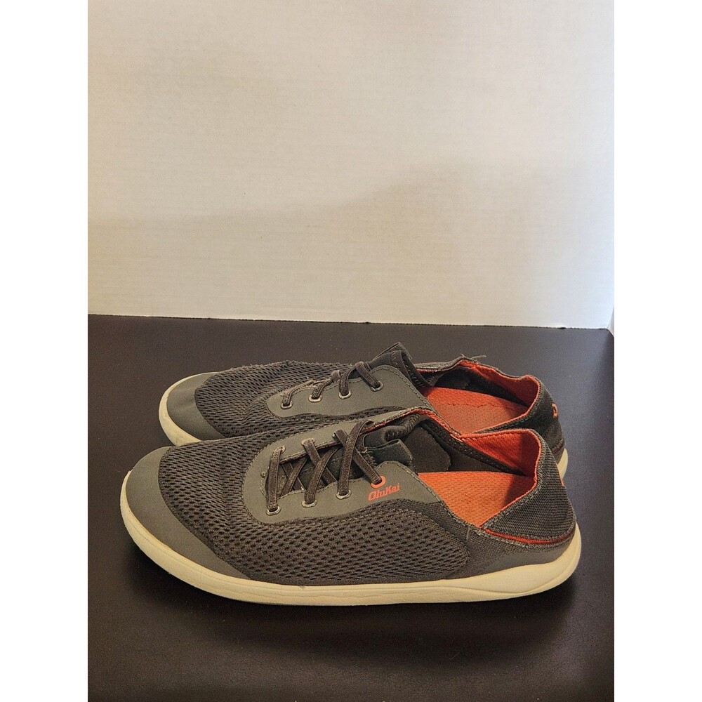 Sz9 - OluKai Moku Pae Men's Boat Shoes - Island Salt / Koi